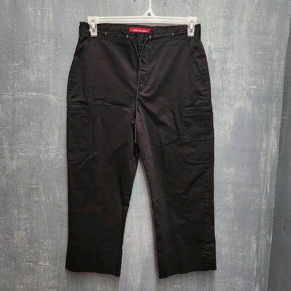 Gloria Vanderbilt Black 12 Cargo Capri Pants - Picture 1 of 14